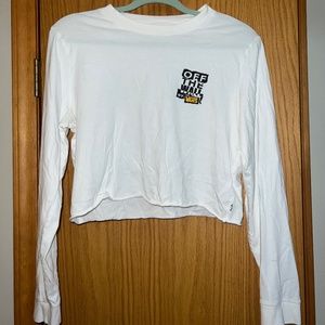 Vans, Womens, L, Long-Sleeve crop top, design on back